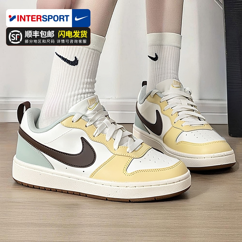 Nike耐克官方旗舰店正品女鞋COURT板鞋冬季新款休闲运动鞋大童鞋