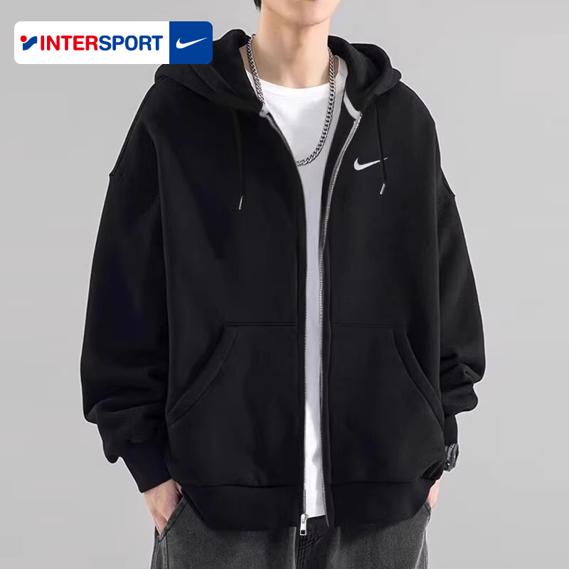 Nike耐克纯棉外套男款2025春秋款