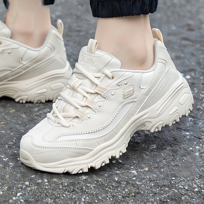 Skechers斯凯奇厚底女鞋休闲鞋珠珠熊运动鞋珍珠减震老爹鞋896189