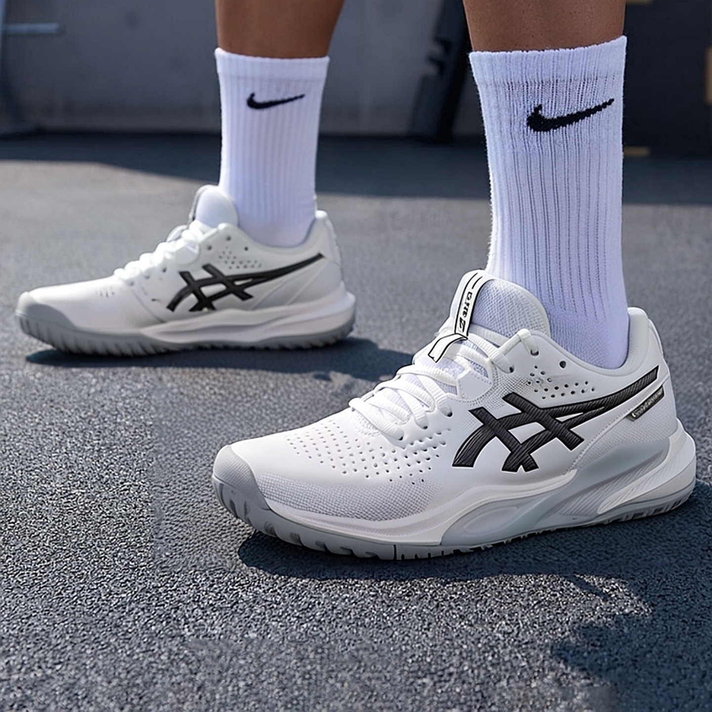 ASICS亚瑟士网球鞋男鞋2025秋冬新款缓震运动鞋轻便实战训练鞋子