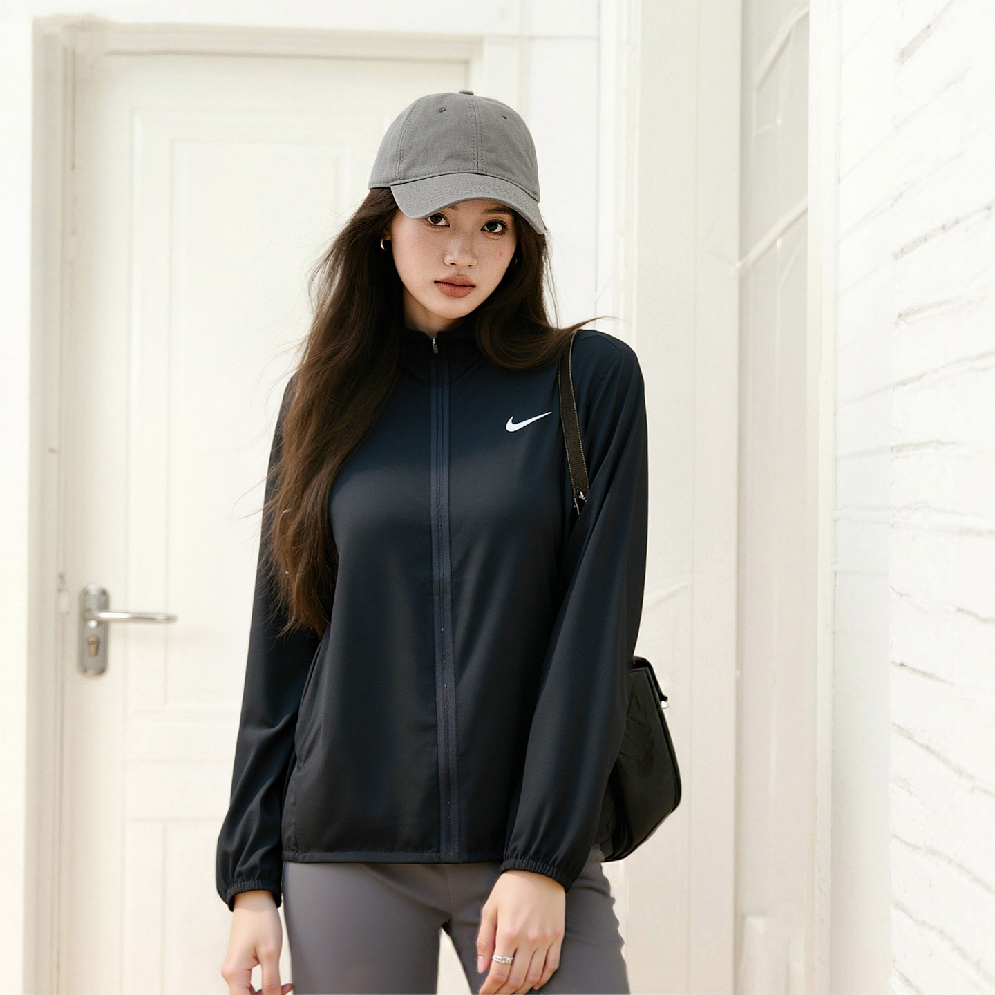 NIKE耐克外套女装春季新款运动服情侣款上衣男士立领跑步梭织夹克