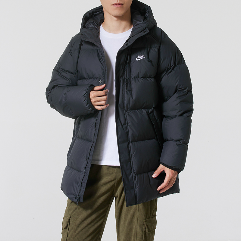 NIKE耐克羽绒服男装冬季新款连帽运动外套长款保暖夹克IB2974