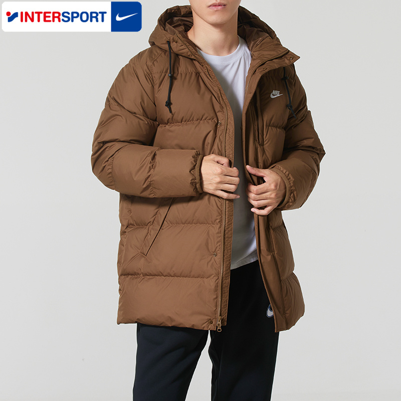 耐克男士连帽羽绒服2025冬季新款运动户外保暖休闲防风外套IB2974