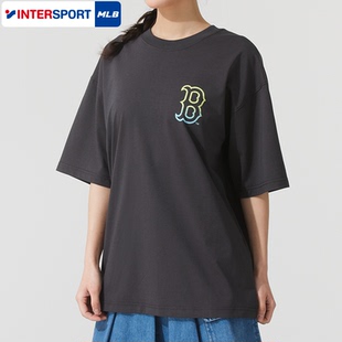 新款 MLB官方 男女情侣休闲街头海岸时尚 T恤2025秋季 TSB06 宽松短袖