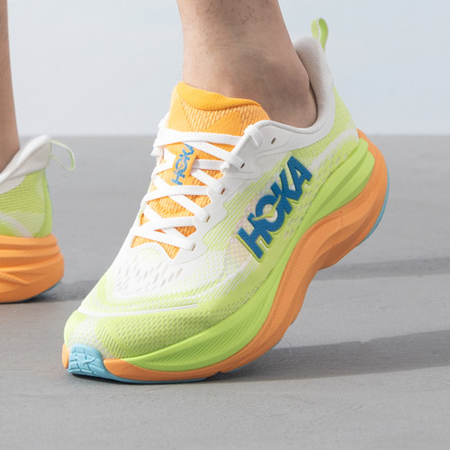 HOKA男鞋公路跑步鞋SKYFLOW舒适透气轻量缓震回弹官方正品跑步鞋