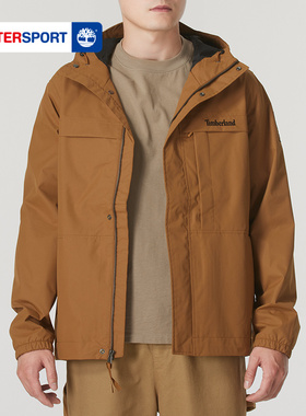 添柏岚登山夹克男装春季户外徒步登山宽松防风工装连帽外套A695W