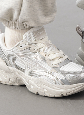 美津浓跑步鞋男鞋女鞋2025冬季TRAINER 2K V2厚底鞋老爹鞋运动鞋