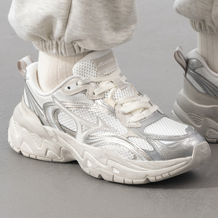 美津浓跑步鞋男鞋女鞋2025冬季TRAINER 2K V2厚底鞋老爹鞋运动鞋