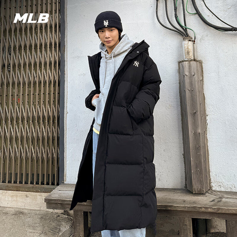 MLB长款羽绒服男装女装2025秋季新款情侣运动服加厚保暖鸭绒外套,运动服/休闲服装,运动羽绒服,淘宝优惠券,粉丝福利购,淘宝优惠卷