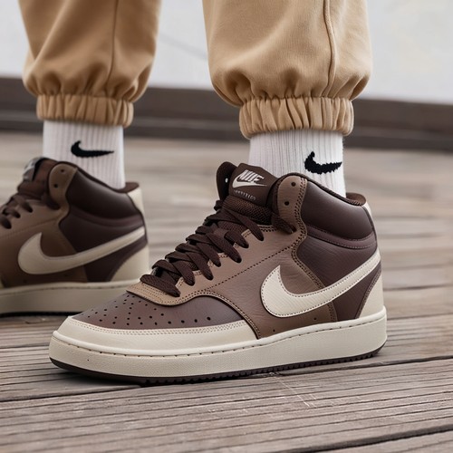 耐克休闲鞋男鞋COURT VISION MID NN复古运动鞋美拉德板鞋DN3577