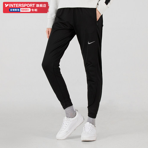 NIKE耐克长裤女裤2025冬季跑步训练健身运动裤黑色休闲裤子DD6473