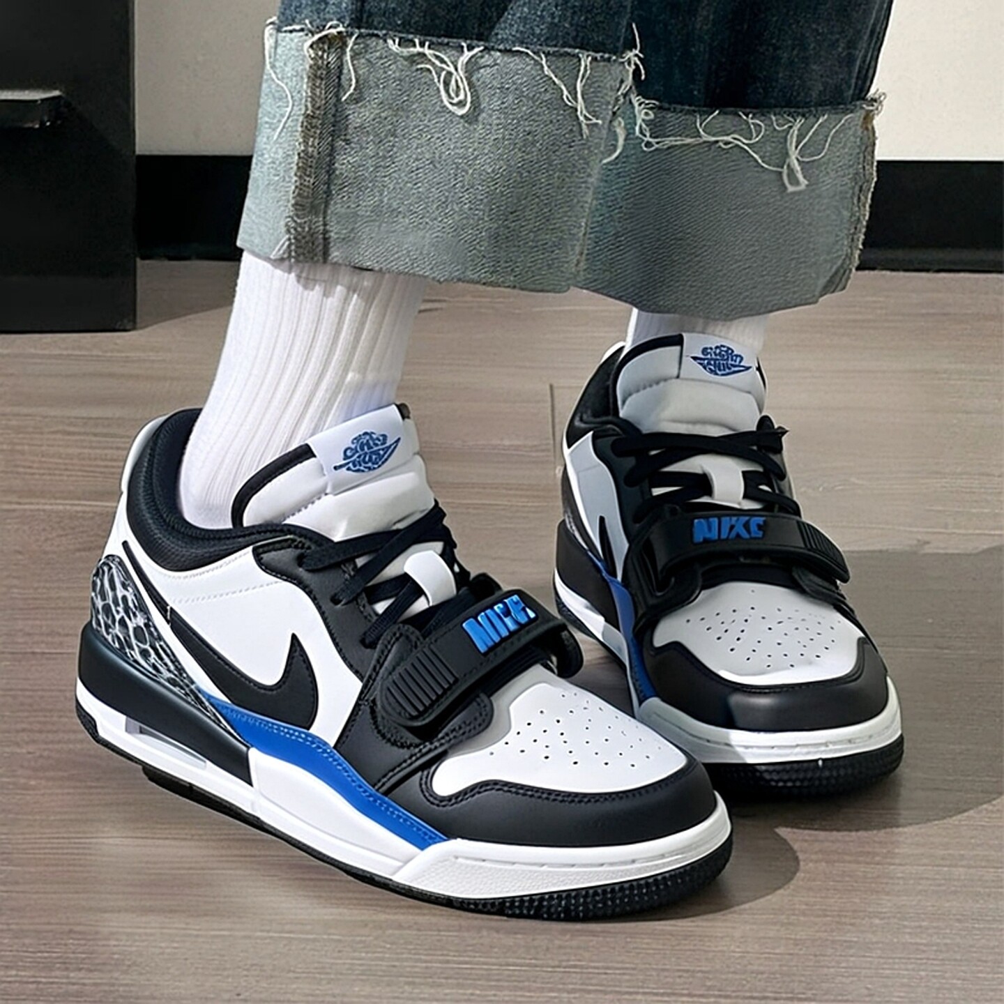 耐克女鞋 2025冬季新款AJ312低帮休闲鞋气垫运动篮球鞋CD9054-114