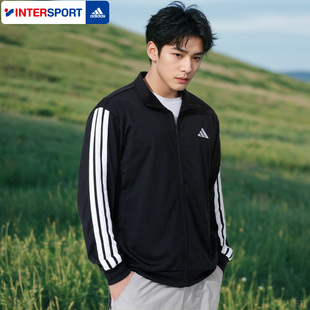 Adidas阿迪达斯夹克男款三条纹运动服时尚休闲训练跑步外套JI8816