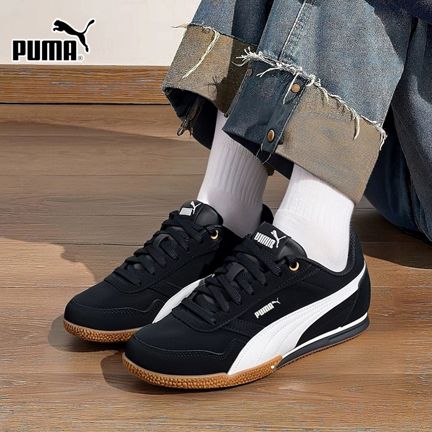 PUMA彪马板鞋女鞋2025冬季新款运动鞋德训鞋复古低帮薄底鞋402673,运动鞋new,运动休闲鞋,淘宝优惠券,粉丝福利购,淘宝优惠卷