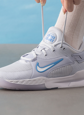 NIKE耐克女鞋2025冬季青少年运动鞋KIDS CROSSCOURT休闲鞋FN2231