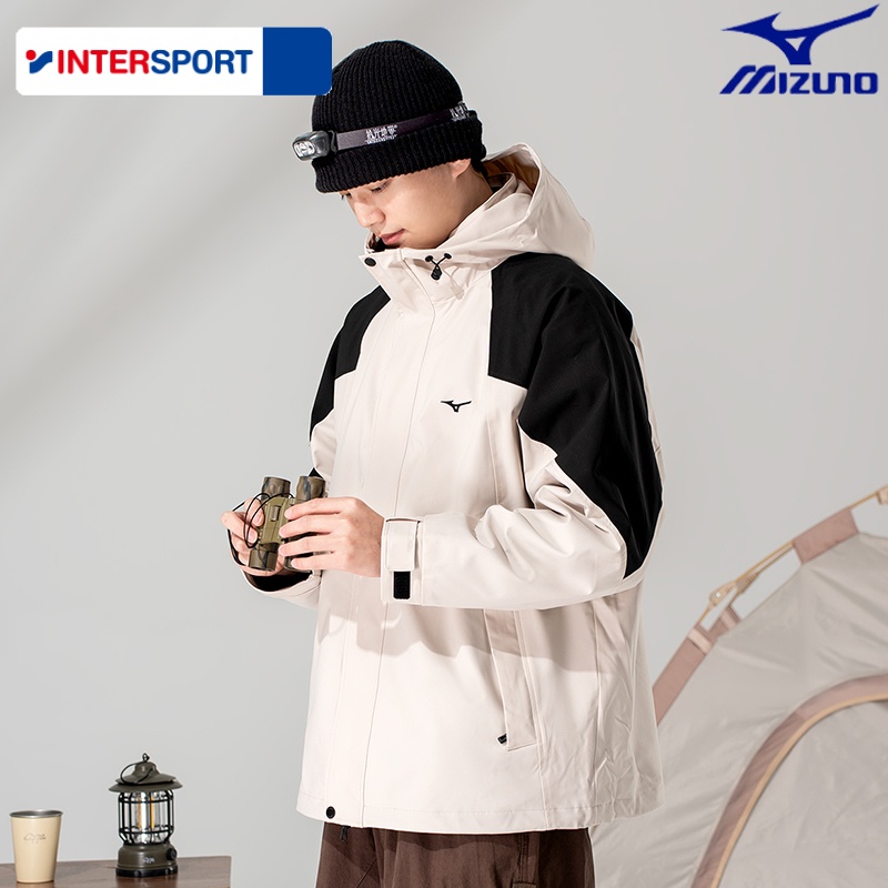 美津浓抓绒三合一夹克男装女装2025冬季新款撞色户外保暖运动外套