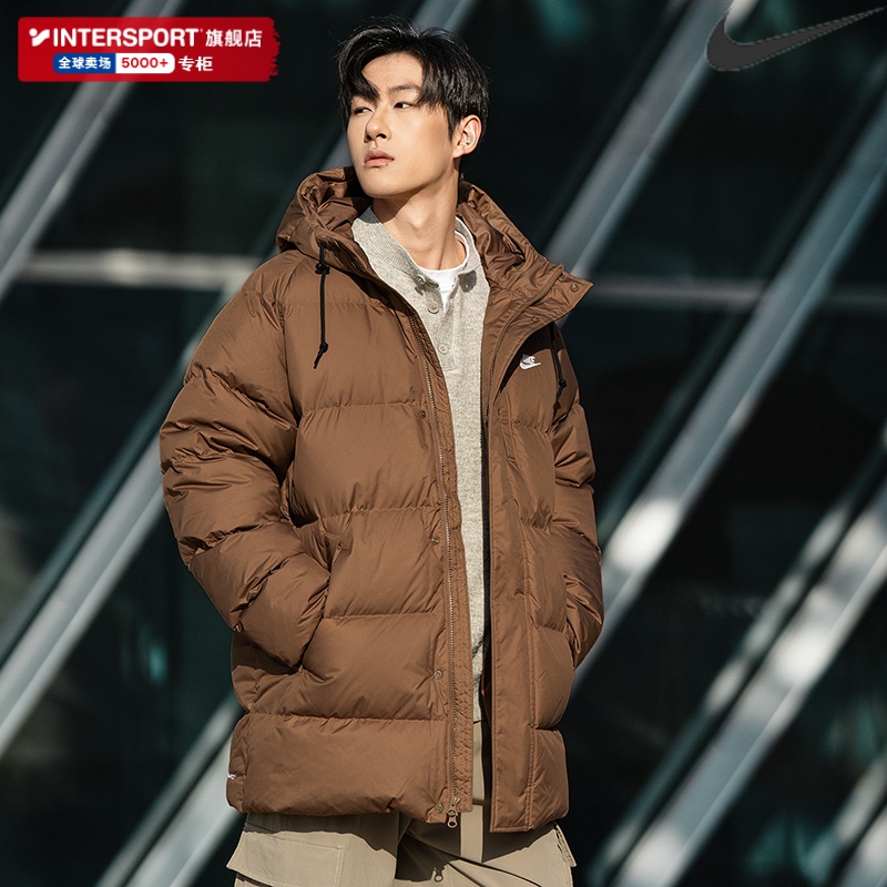 NIKE耐克男装羽绒服25冬季新款户外保暖连帽运动服休闲外套IB2974