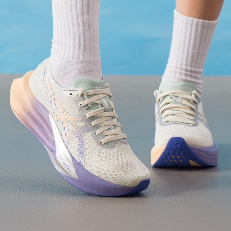 亚瑟士跑鞋女2025冬季新款运动鞋网面透气缓震竞速跑步鞋1012B949