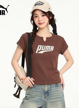 PUMA彪马半袖女装2026夏季户外运动服短袖T恤健身内搭上衣638607