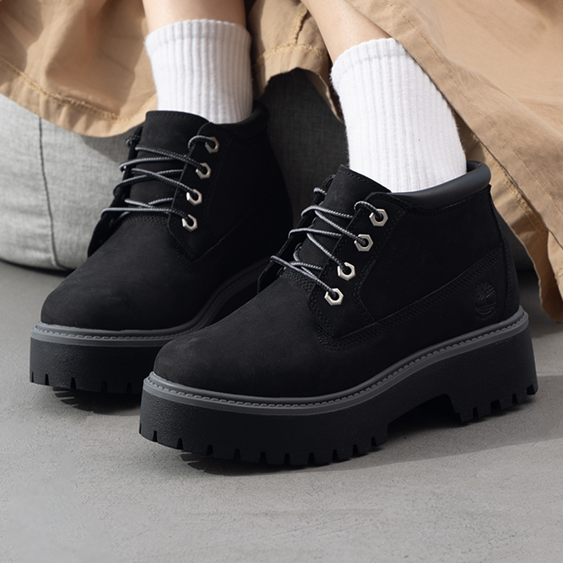 Timberland添柏岚官方女鞋2025冬季新款中帮厚底低帮休闲鞋A5REN
