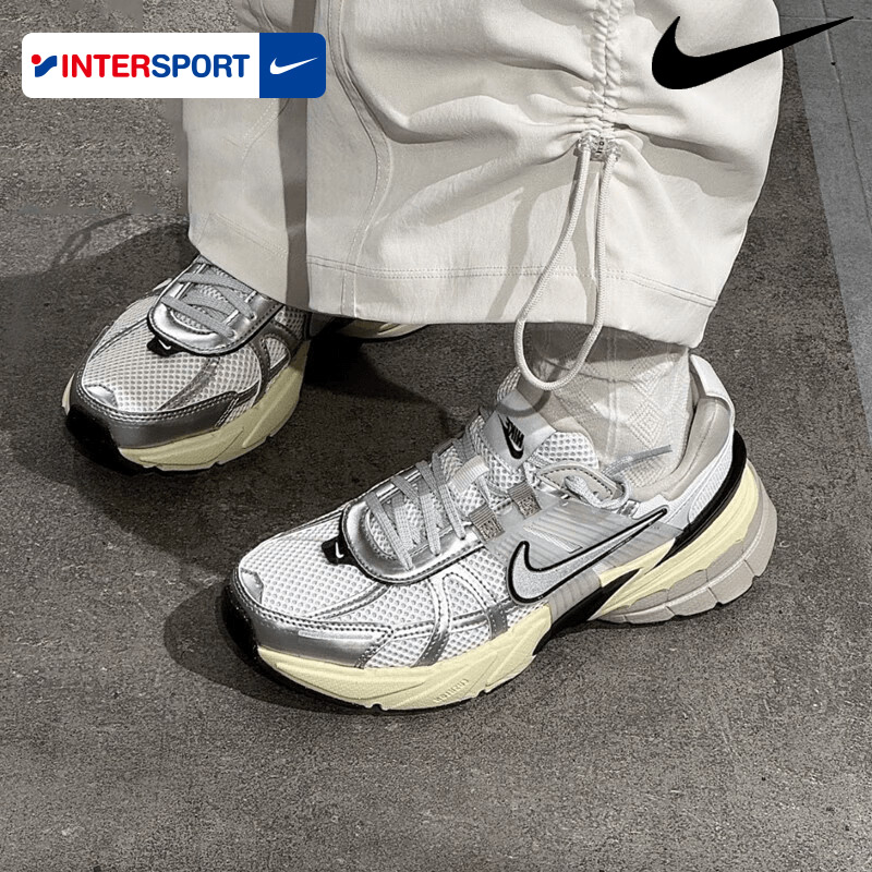 耐克官方旗舰店女鞋2025冬季新款V2K厚底老爹鞋透气跑步鞋FD0736