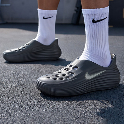 NIKE耐克洞洞鞋拖鞋男鞋新款户外涉水沙滩鞋居家休闲鞋凉鞋HV5060