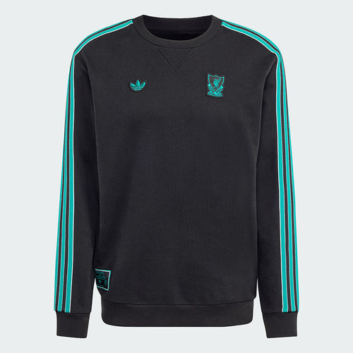 茵特丨阿迪达斯LFC ICON SWT秋季男子足球运动休闲卫衣套衫JW5472