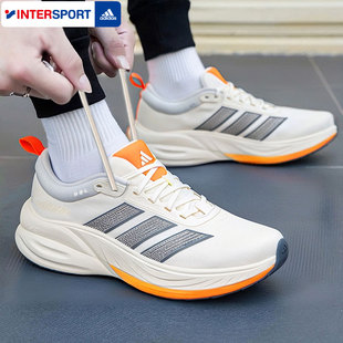 阿迪达斯跑步鞋男鞋女鞋春季新款运动鞋官方正品白色网面休闲鞋子