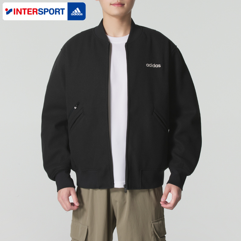 阿迪达斯棒球服棉服外套男装2025秋冬保暖宽松棉衣运动夹克JL9568