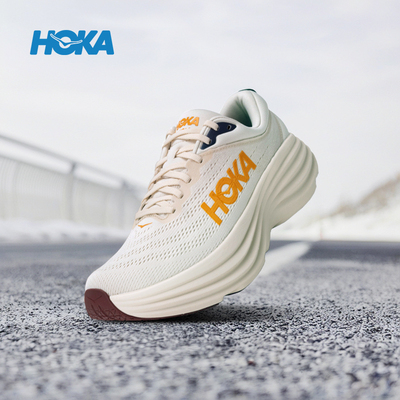Hoka官方邦代8跑步鞋男女鞋Bondi 8轻便透气运动鞋旗舰减震慢跑鞋
