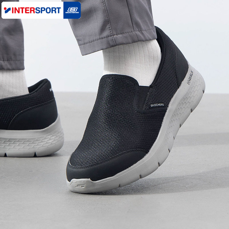 斯凯奇2025年夏季男士舒适缓震轻便透气GO WALK FLEX一脚穿健步鞋