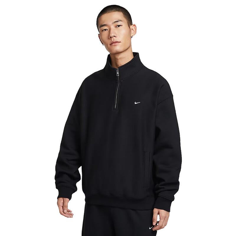 NIKE耐克黑色半拉链卫衣男2025秋冬运动上衣休闲套头衫HV1095-010
