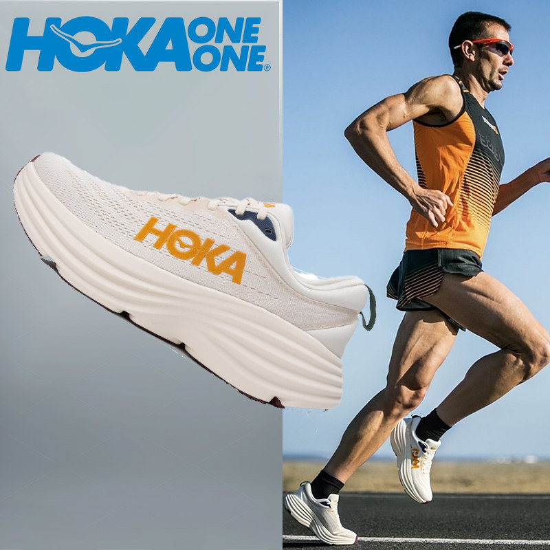 HOKA邦代8跑步鞋男鞋Bonid 8竞赛训练公路跑鞋长距离缓震运动鞋图片