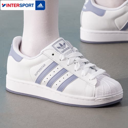 阿迪达斯三叶草板鞋女鞋冬季SUPERSTAR II贝壳头运动休闲鞋小白鞋