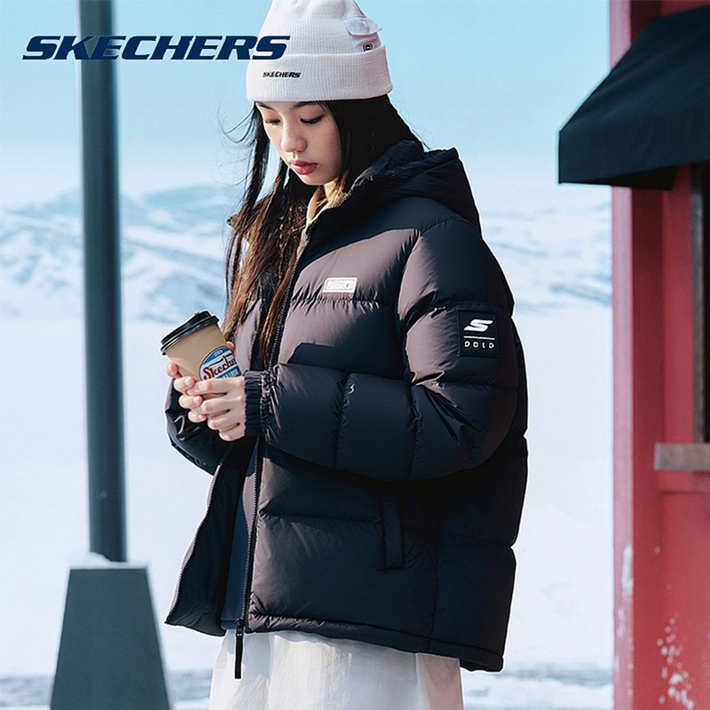 斯凯奇官方旗舰店羽绒服男装女装冬季新款连帽夹克情侣保暖外套,运动服/休闲服装,运动羽绒服,淘宝优惠券,粉丝福利购,淘宝优惠卷