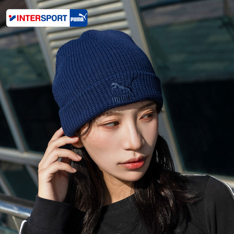 PUMA彪马男帽女帽秋冬新款运动帽潮流时尚保暖毛线帽子休闲针织帽