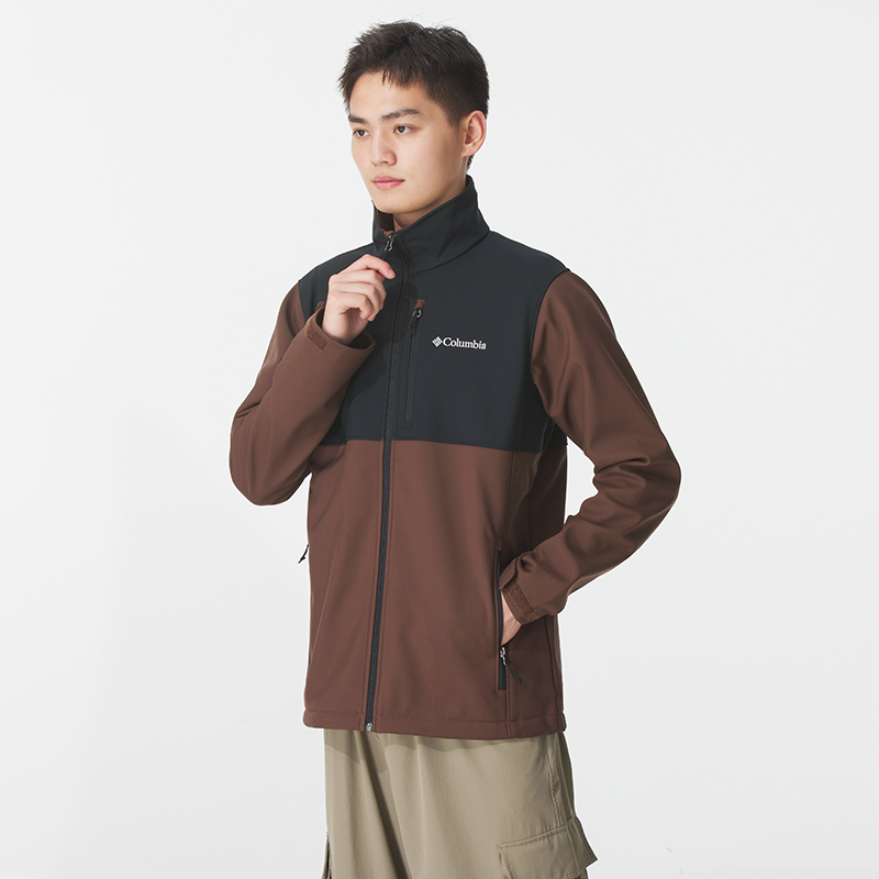 Columbia哥伦比亚外套男25冬季新品户外软壳衣简约休闲夹克WE6044