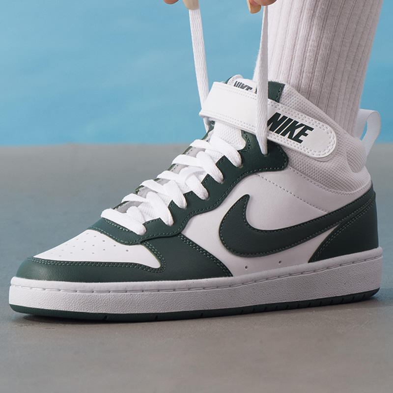 Nike耐克正品女鞋2025冬季新款高帮板鞋魔术贴休闲鞋运动鞋CD7782