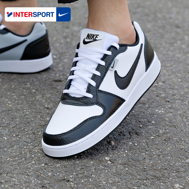 Nike耐克官方正品男鞋2025夏季新款运动鞋休闲鞋男子皮面黑白板鞋
