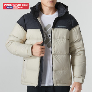 哥伦比亚羽绒服男冬季 户外徒步运动金点热反射保暖羽绒外套WE6252
