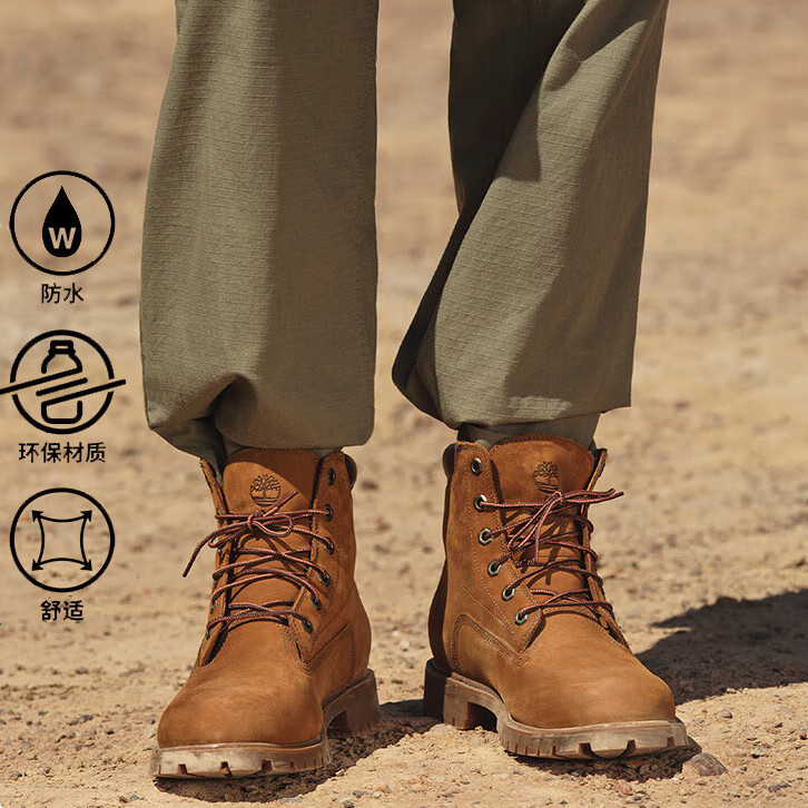 Timberland添柏岚官方大黄靴男鞋冬季新款户外踢不烂马丁靴|A2E9D