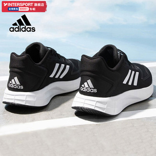 男鞋 休闲鞋 跑步鞋 黑色轻便减震运动鞋 KJ4020 2025冬季 阿迪达斯正品