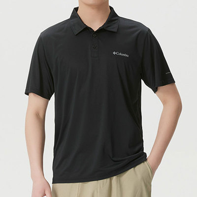 Columbia哥伦比亚商务T恤男装夏季速干半袖短袖透气POLO衫AJ3614
