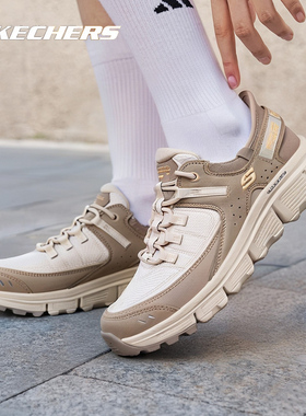 Skechers斯凯奇休闲鞋女鞋2026春季户外徒步鞋Slip-Ins闪穿运动鞋