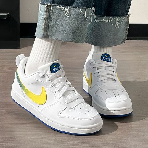 NIKE耐克女鞋休闲鞋夏季新款学生鞋运动鞋大童鞋COURT板鞋小白鞋