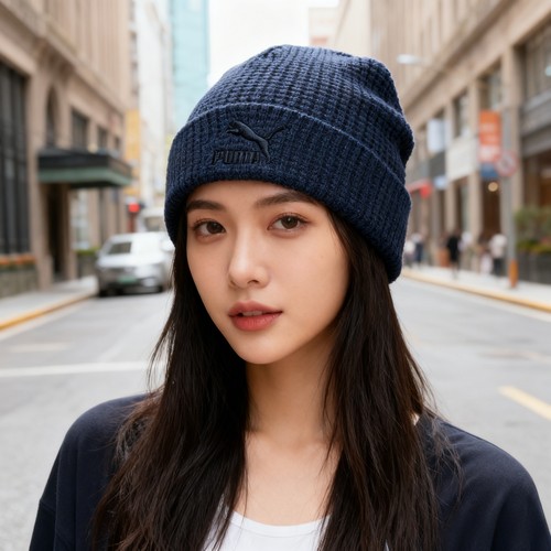 PUMA彪马男帽女帽冬季新款运动帽潮流时尚保暖毛线帽子休闲针织帽