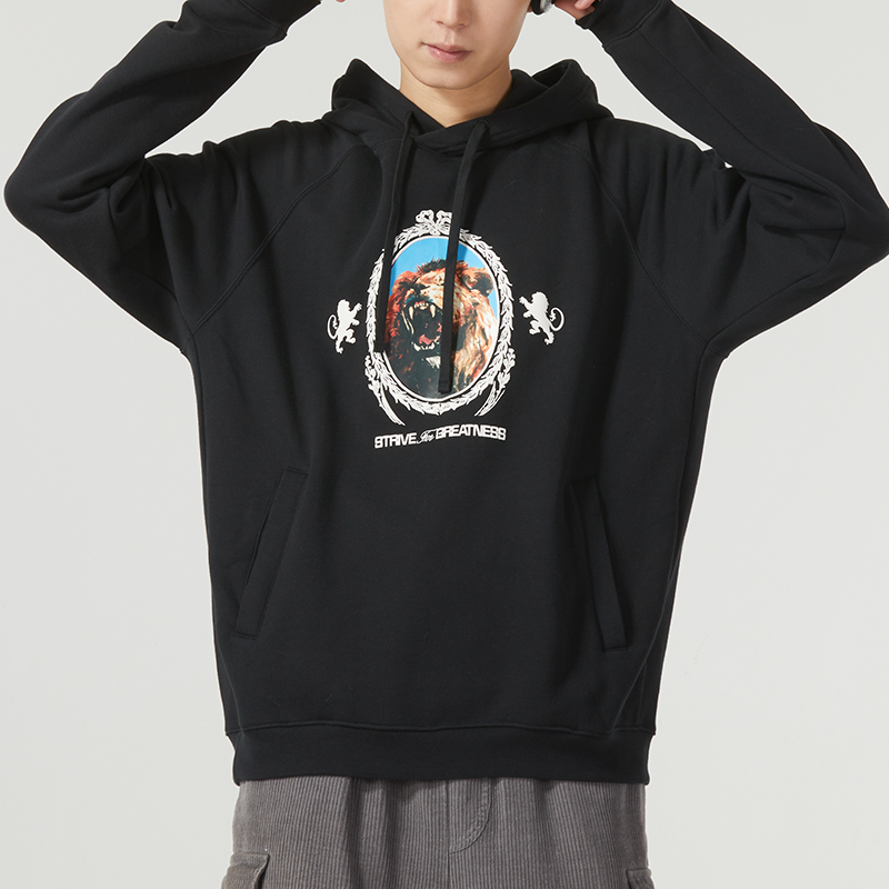 Nike耐克男款秋秋舒适加绒保暖运动休闲连帽卫衣套头衫FB7124-010