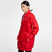 Quần áo cotton  Nike nữ 2019 mới áo cotton thể thao dài phần cổ áo ấm BV9000-657 - Quần áo độn bông thể thao áo phao nam đẹp