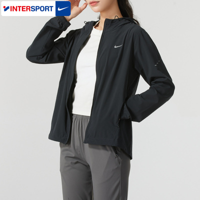 NIKE耐克女装梭织夹克外套春季新款运动服休闲跑步上衣HQ0651-010