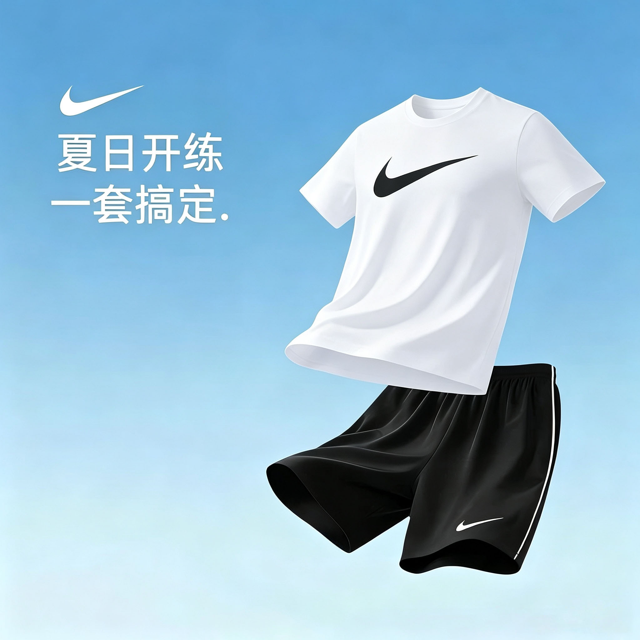 茵特丨耐克男士运动套装正品官方旗舰店男装运动服短袖t恤短裤
